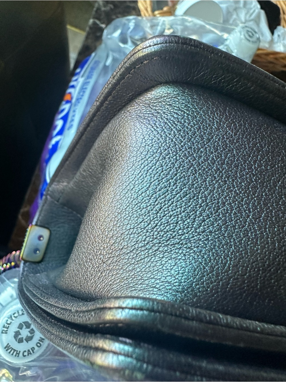 CHANEL Mermaid Purple Iridescent Boy Bag - Picture 7 of 11
